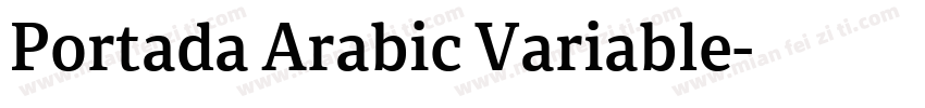 Portada Arabic Variable字体转换